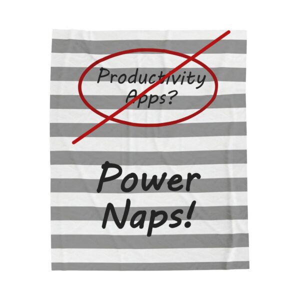 Power Naps! — Velveteen Plush Blanket